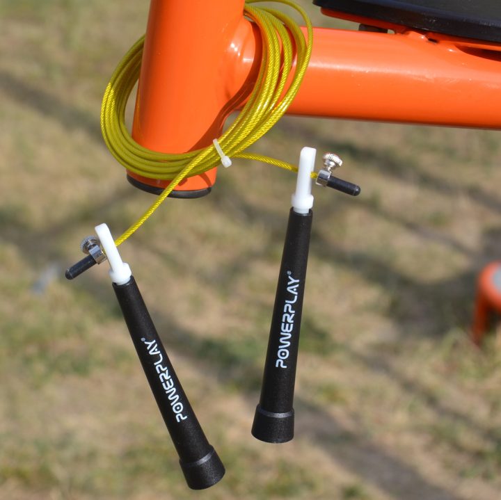 Скакалка швидкісна PowerPlay 4202 Ultra Speed Rope Жовта (2,9m.) - Зображення 6