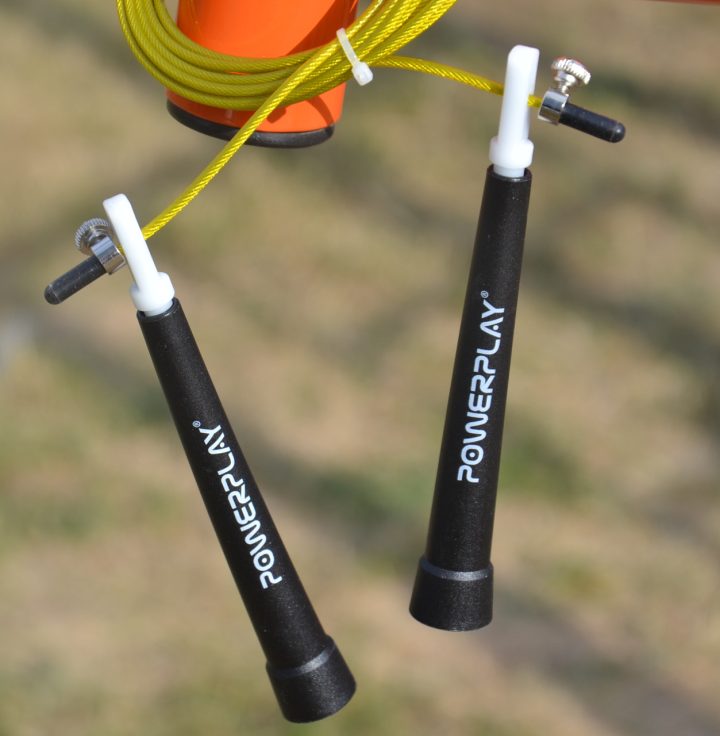 Скакалка швидкісна PowerPlay 4202 Ultra Speed Rope Жовта (2,9m.) - Зображення 8