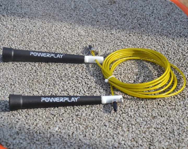 Скакалка швидкісна PowerPlay 4202 Ultra Speed Rope Жовта (2,9m.) - Зображення 10