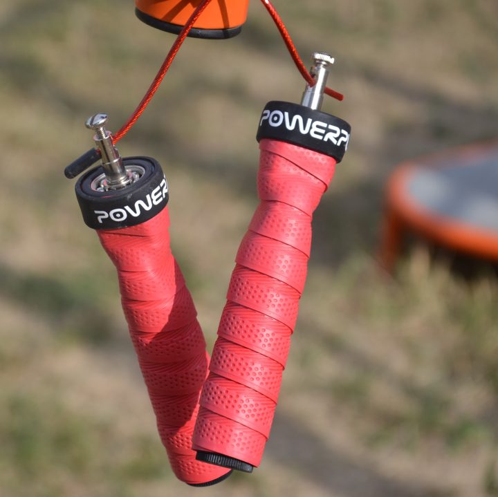 Скакалка швидкісна на підшипниках PowerPlay 4208 Fitness Jump Rope Червона (3m.) - Зображення 5