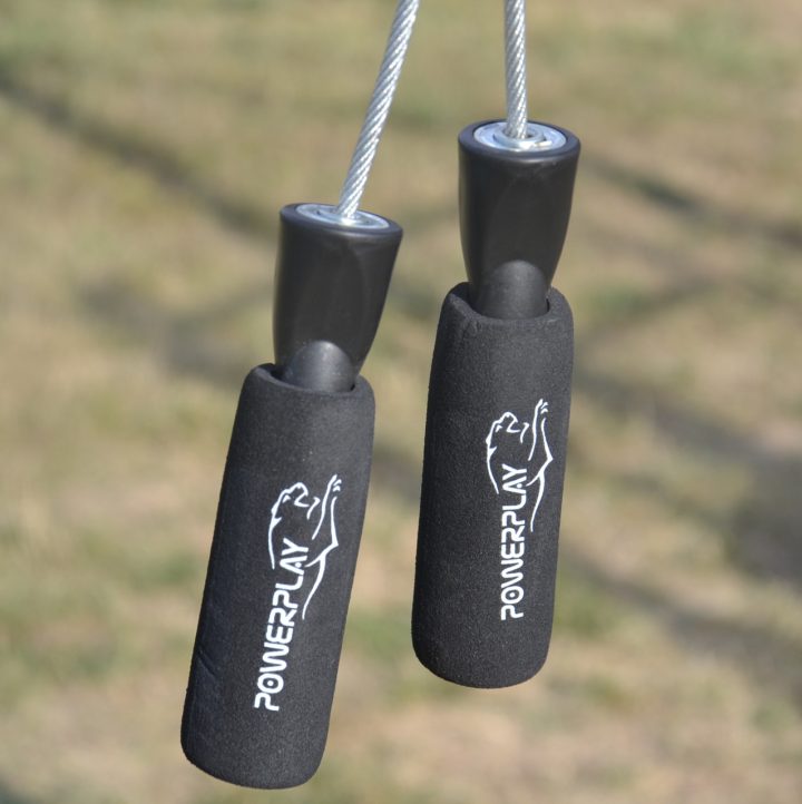 Скакалка швидкісна з підшипниками PowerPlay 4209 Sport Jump Rope Чорна (3m.) - Зображення 6