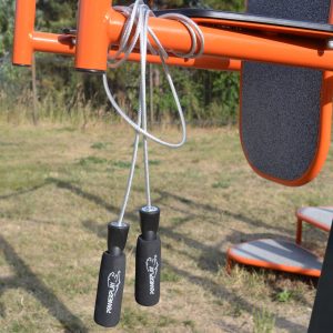 Скакалка швидкісна з підшипниками PowerPlay 4209 Sport Jump Rope Чорна (3m.) - Зображення 5