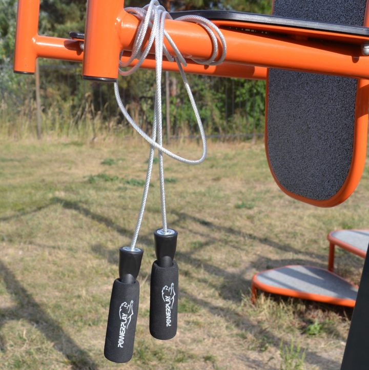 Скакалка швидкісна з підшипниками PowerPlay 4209 Sport Jump Rope Чорна (3m.) - Зображення 5