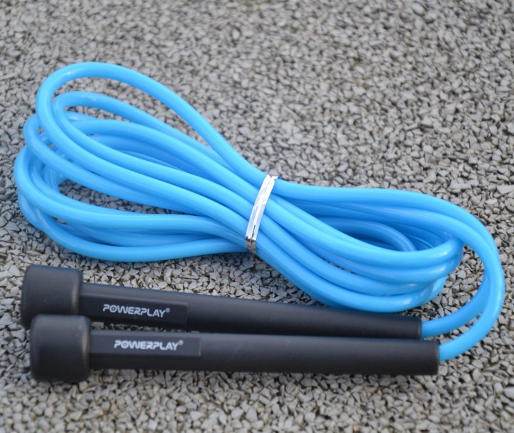 Скакалка PowerPlay 4201 Basic Jump Rope Синя (2,8m.) - Зображення 10