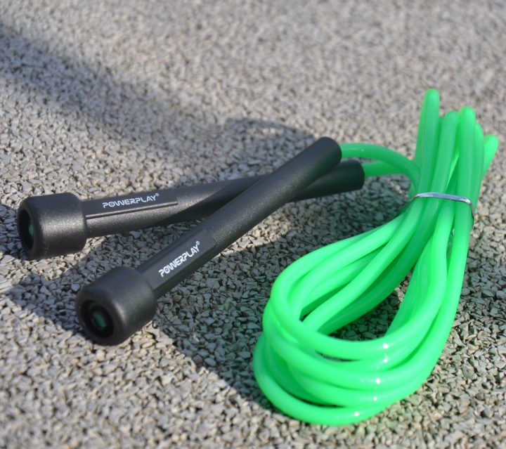 Скакалка PowerPlay 4201 Basic Jump Rope Зелена (2,8m.) - Зображення 5