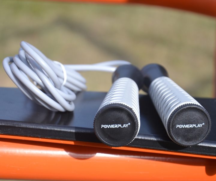 Скакалка PowerPlay 4206 Jump Rope PRO+ Сіро-чорна (2,75m.) - Зображення 10