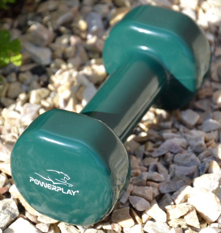 Гантель вінілова PowerPlay 4125 Achilles 2*1,5 кг. Зелені (2шт.) - Зображення 7