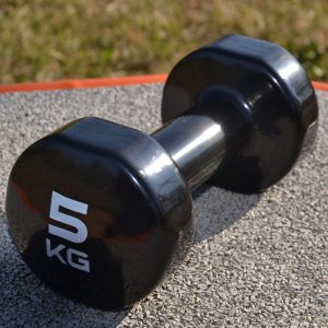 Гантелі вінілові PowerPlay 4125 Achilles 2*5 кг. Чорні (пара - 2шт.) - Зображення 10