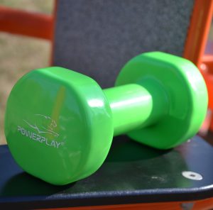 Гантель вінілова PowerPlay 4125 Achilles 3 кг. Зелена (1шт.) - Зображення 7