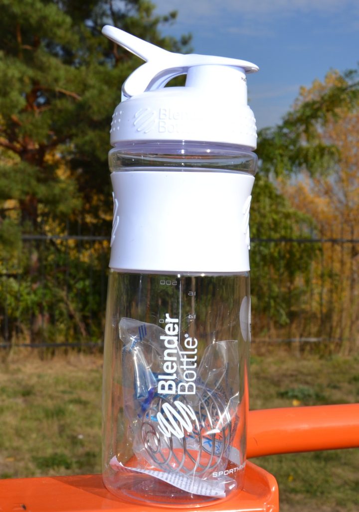 Шейкер спортивний (пляшка) BlenderBottle SportMixer Flip 28oz/820ml White - Зображення 5