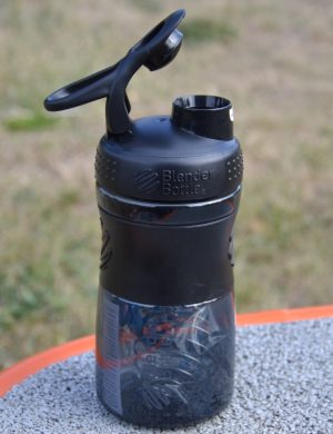 Шейкер спортивний (пляшка) BlenderBottle SportMixer Flip 20oz/590ml Black - Зображення 3