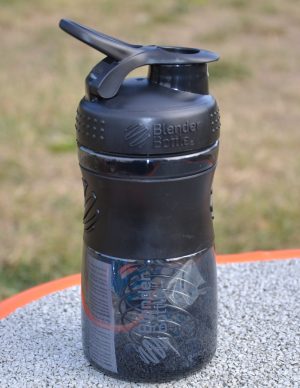 Шейкер спортивний (пляшка) BlenderBottle SportMixer Flip 20oz/590ml Black - Зображення 4