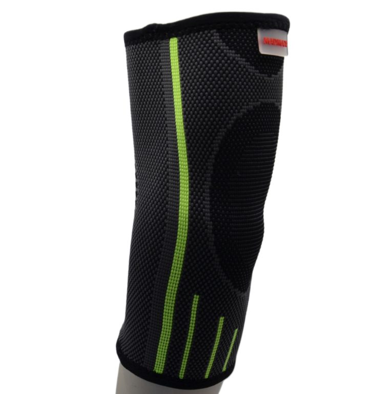 Компресійний налокітник MadMax MFA-283 3D Compressive elbow support Dark grey/Neon green (1шт.) L - Зображення 5
