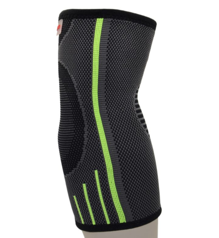 Компресійний налокітник MadMax MFA-283 3D Compressive elbow support Dark grey/Neon green (1шт.) M - Зображення 9