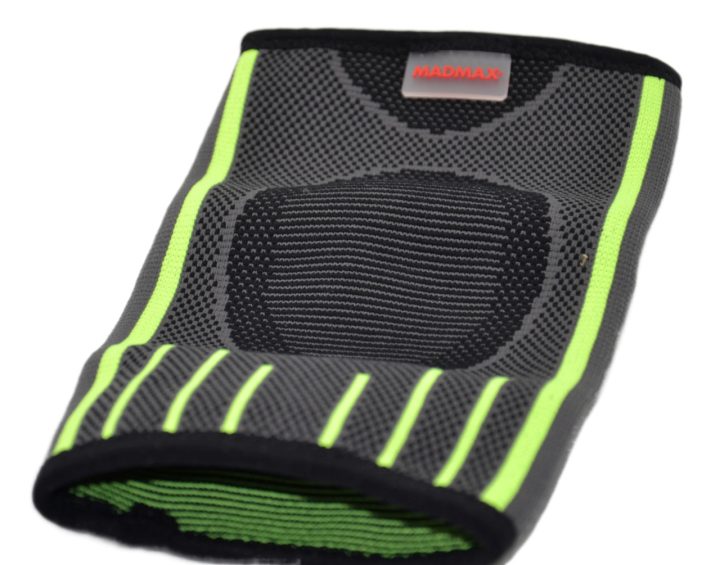 Компресійний налокітник MadMax MFA-283 3D Compressive elbow support Dark grey/Neon green (1шт.) L - Зображення 8
