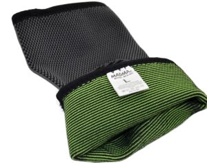 Компресійний налокітник MadMax MFA-283 3D Compressive elbow support Dark grey/Neon green S - Зображення 7
