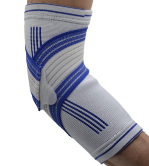 Налокітник Power System PS-6007 Elbow Support Pro White/Blue (1шт.) S/M - Зображення 4