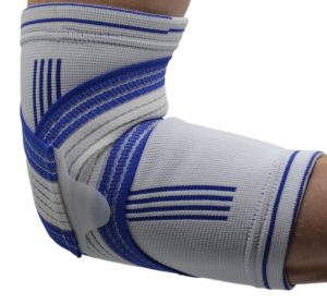 Налокітник Power System PS-6007 Elbow Support Pro White/Blue (1шт.) S/M - Зображення 2