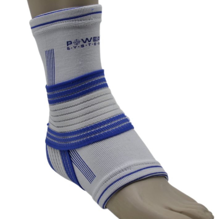 Бандаж на гомілкостоп Power System PS-6009 Ankle Support Pro Blue/White L/XL (1шт.) - Зображення 3