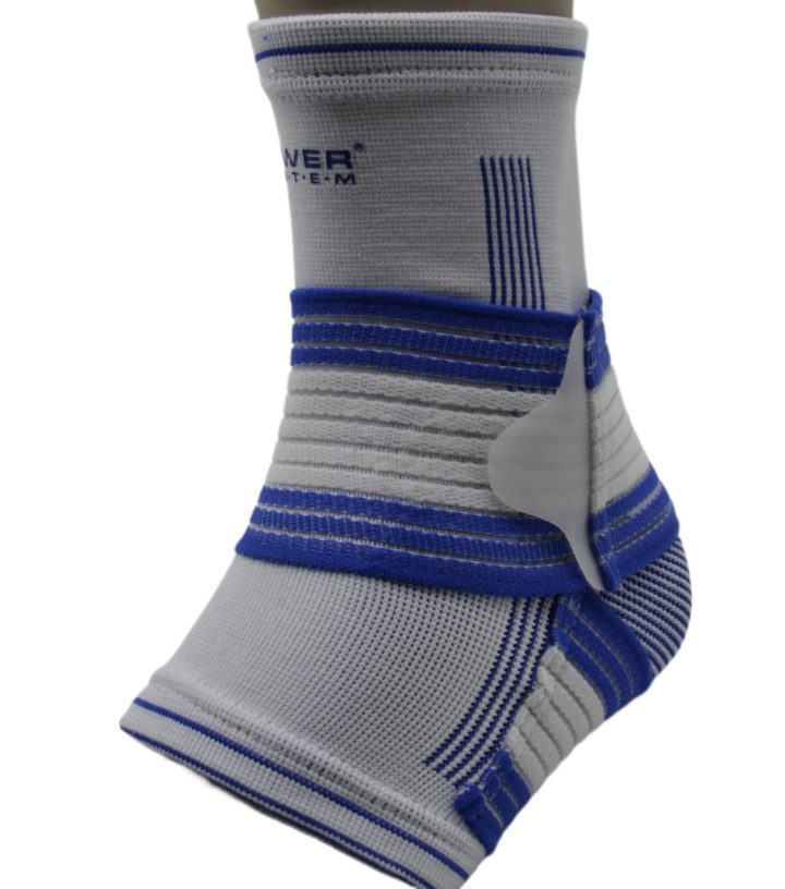Бандаж на гомілкостоп Power System PS-6009 Ankle Support Pro Blue/White L/XL (1шт.) - Зображення 5