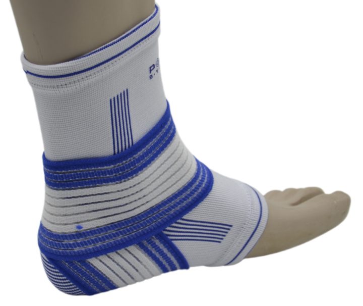 Бандаж на гомілкостоп Power System PS-6009 Ankle Support Pro Blue/White L/XL (1шт.) - Зображення 7
