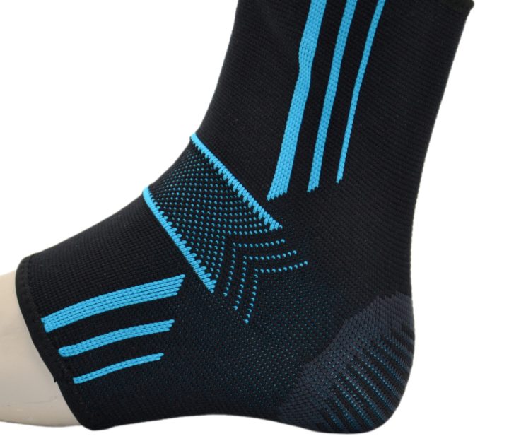 Бандажі на гомілкостоп Power System PS-6022 Ankle Support Evo Black/Blue M (пара) - Зображення 4