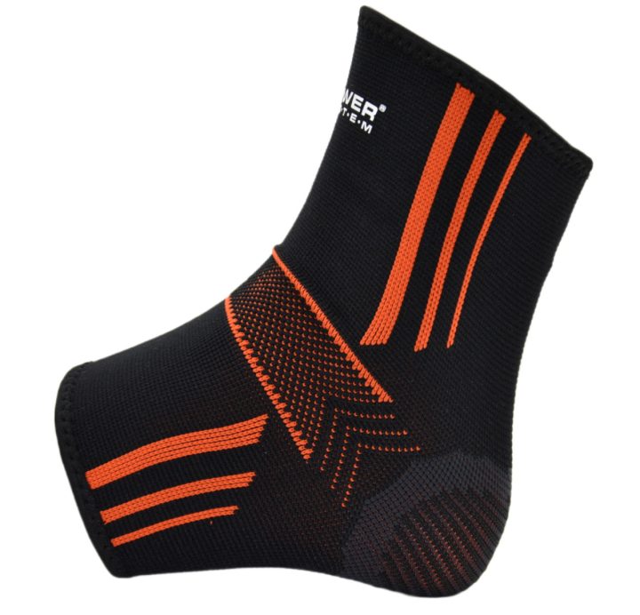 Бандажі на гомілкостоп Power System PS-6022 Ankle Support Evo Black/Orange L (пара) - Зображення 2