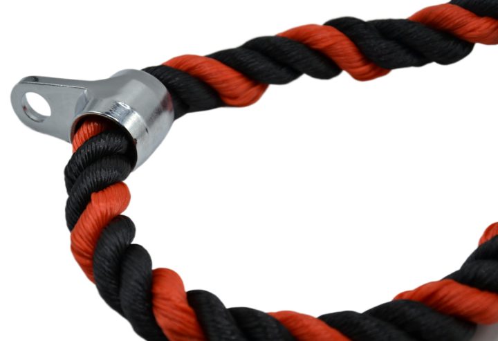 Канат для трицепса з подвійним хватом Power System PS-4041 Triceps Rope Black/Red - Зображення 7