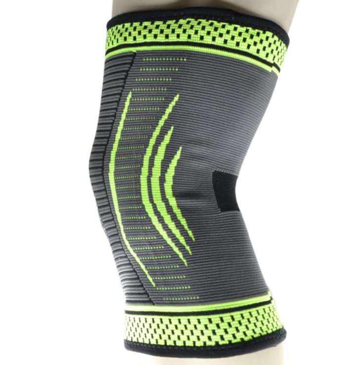 Компресійний наколінник MadMax MFA-284 3D Compressive knee support Dark grey/Neon green M - Зображення 10