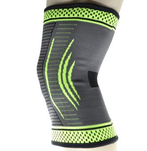 Компресійний наколінник MadMax MFA-284 3D Compressive knee support Dark grey/Neon green (1шт.) L - Зображення 10