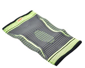Компресійний наколінник MadMax MFA-284 3D Compressive knee support Dark grey/Neon green (1шт.) L - Зображення 2