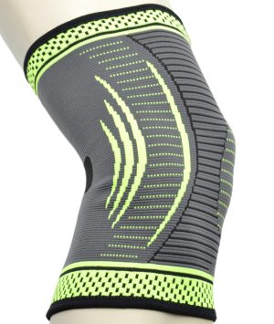 Компресійний наколінник MadMax MFA-284 3D Compressive knee support Dark grey/Neon green (1шт.) L - Зображення 6