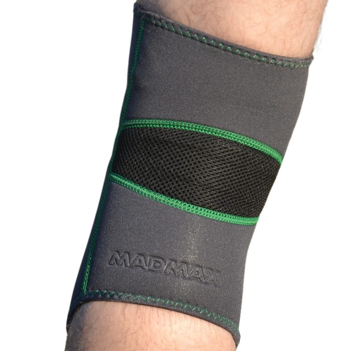 Наколінник MadMax MFA-294 Zahoprene Knee Support Dark Grey/Green (1шт.) M - Зображення 4
