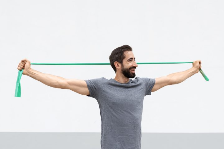 Стрічка-еспандер для фітнесу та реабілітації U-POWEX Fitness band 0.5мм. (9.1 кг) Green - Зображення 9