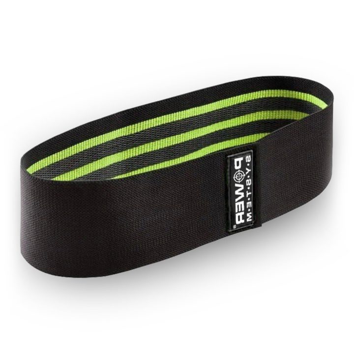 Тканева гумка для фітнесу та спорту Power System PS-4092 Booty Band LVL 2 Black/Green (d_80 см. 12-16кг.) - Зображення 5