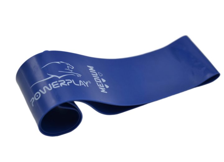 Резинка для фітнесу PowerPlay 4114 Mini Power Band 1мм. Medium Сіня (7.5 кг) - Зображення 4