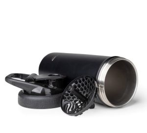 Шейкер спортивний SmartShake металевий Insulated Steel 750ml Black - Зображення 3