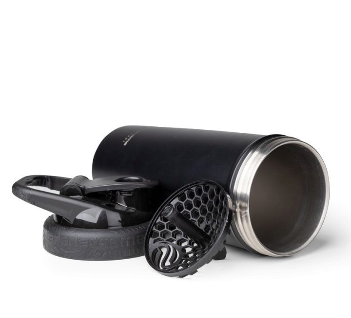 Шейкер спортивний SmartShake металевий Insulated Steel 750ml Black - Зображення 3