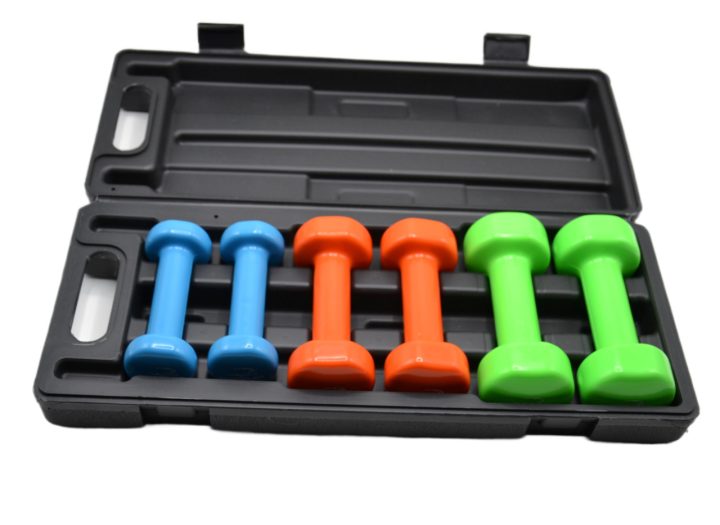 Набір гантелей в кейсі 6 кг. PowerPlay 4103 Fitness Dumbells (2шт.*0,5кг. 2шт.*1кг. 2шт.*1,5кг.) - Зображення 6