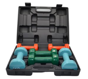Набір гантелей в кейсі 12 кг. PowerPlay 4118 Fitness Dumbells (2шт.*1кг. 2шт.*2кг. 2шт.*3кг.) - Зображення 5