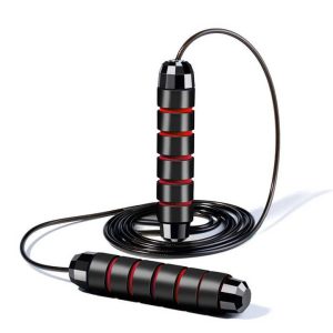 Скакалка швидкісна PowerPlay 4210 Power Weighted Jump Rope Чорна (2,7m.) - Зображення 6
