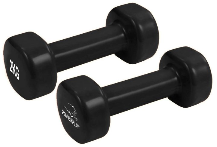 Набір гантелей в кейсі 9 кг. PowerPlay 4121 Fitness Dumbells (2шт.*1кг. 2шт.*1,5кг. 2шт.*2кг.) - Зображення 10