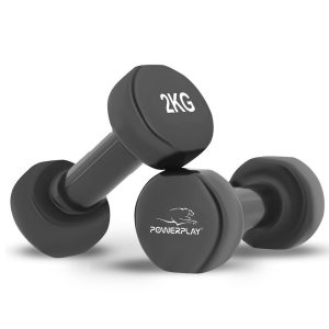 Набір гантелей в кейсі 9 кг. PowerPlay 4121 Fitness Dumbells (2шт.*1кг. 2шт.*1,5кг. 2шт.*2кг.) - Зображення 7