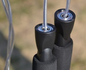Скакалка швидкісна з підшипниками PowerPlay 4209 Sport Jump Rope Чорна (3m.) - Зображення 4