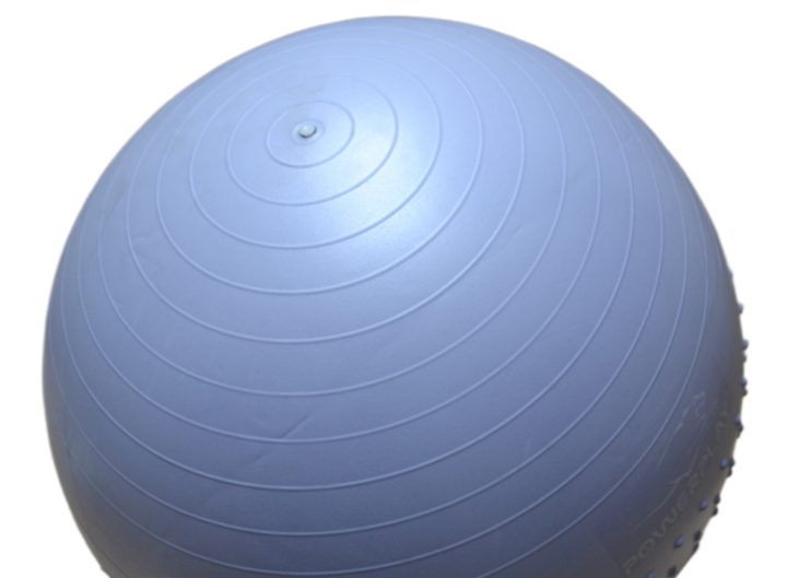 М'яч для фітнесу (фітбол) напівмасажний PowerPlay 4003 Ø75 cm Gymball Sky Blue + помпа - Зображення 5