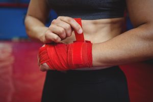 Бинти для боксу PowerPlay 3047 Червоні Lycra (спандекс) (3м) - Зображення 9