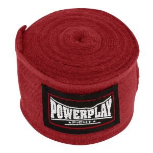 Бинти для боксу PowerPlay 3046 Червоні NYLON (4,5 м) - Зображення 3
