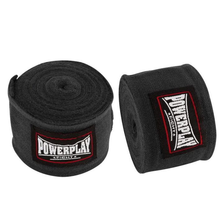 Бинти для боксу PowerPlay 3046 Чорні NYLON (4,5 м) - Зображення 5