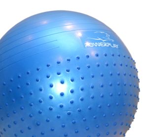 М'яч для фітнесу (фітбол) напівмасажний PowerPlay 4003 Ø65 cm Gymball Синій + помпа - Зображення 6