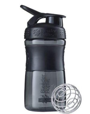 Шейкер спортивний (пляшка) BlenderBottle SportMixer Flip 20oz/590ml Black - Зображення 1